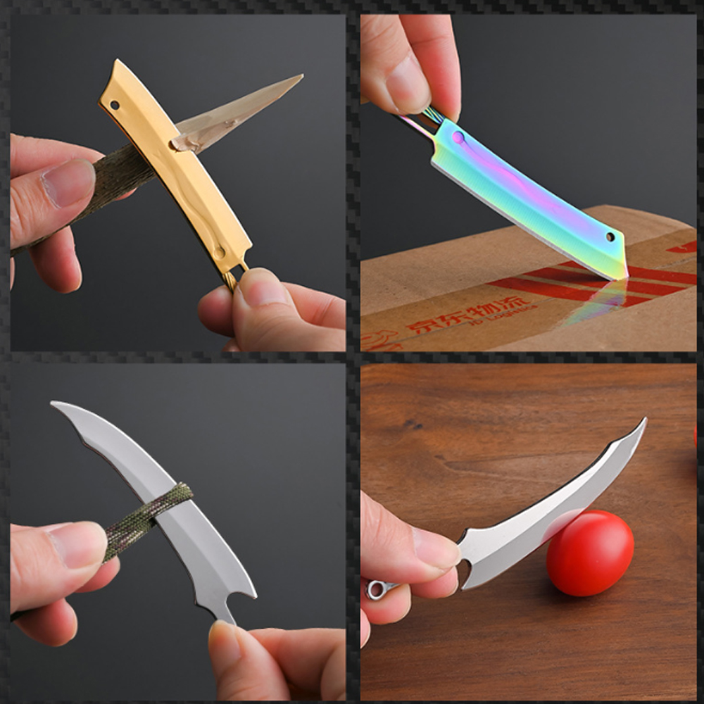 Mini nóż tytanowy - przenośny  – Edc Every Day Carry おもちゃ recenzja i cena